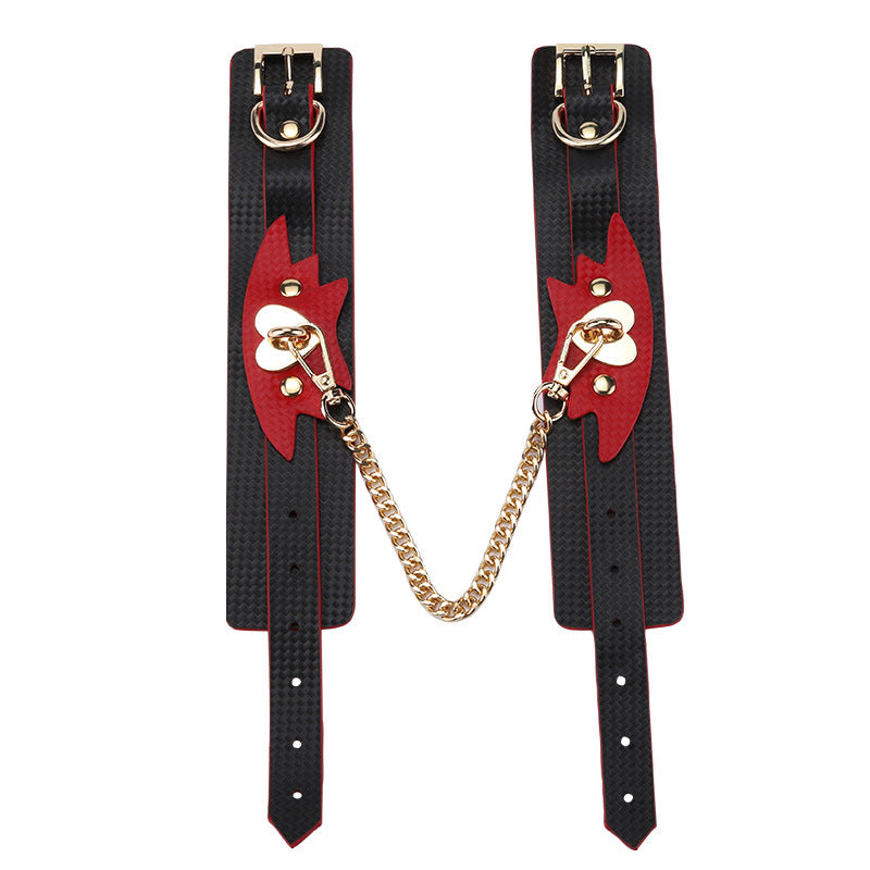 Comfortable PU Leather BDSM Restraint Set for Beginners