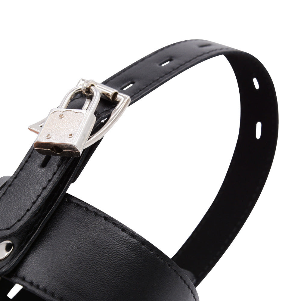 Leather BDSM High Heels Bondage Ankle Cuffs