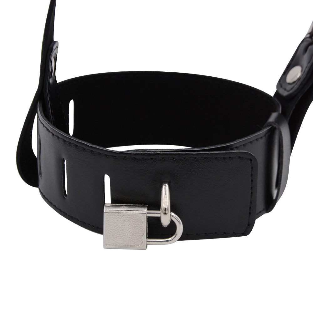 Leather BDSM High Heels Bondage Ankle Cuffs