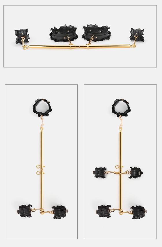 Elegant BDSM Restraint Gear with Adjustable Connectors