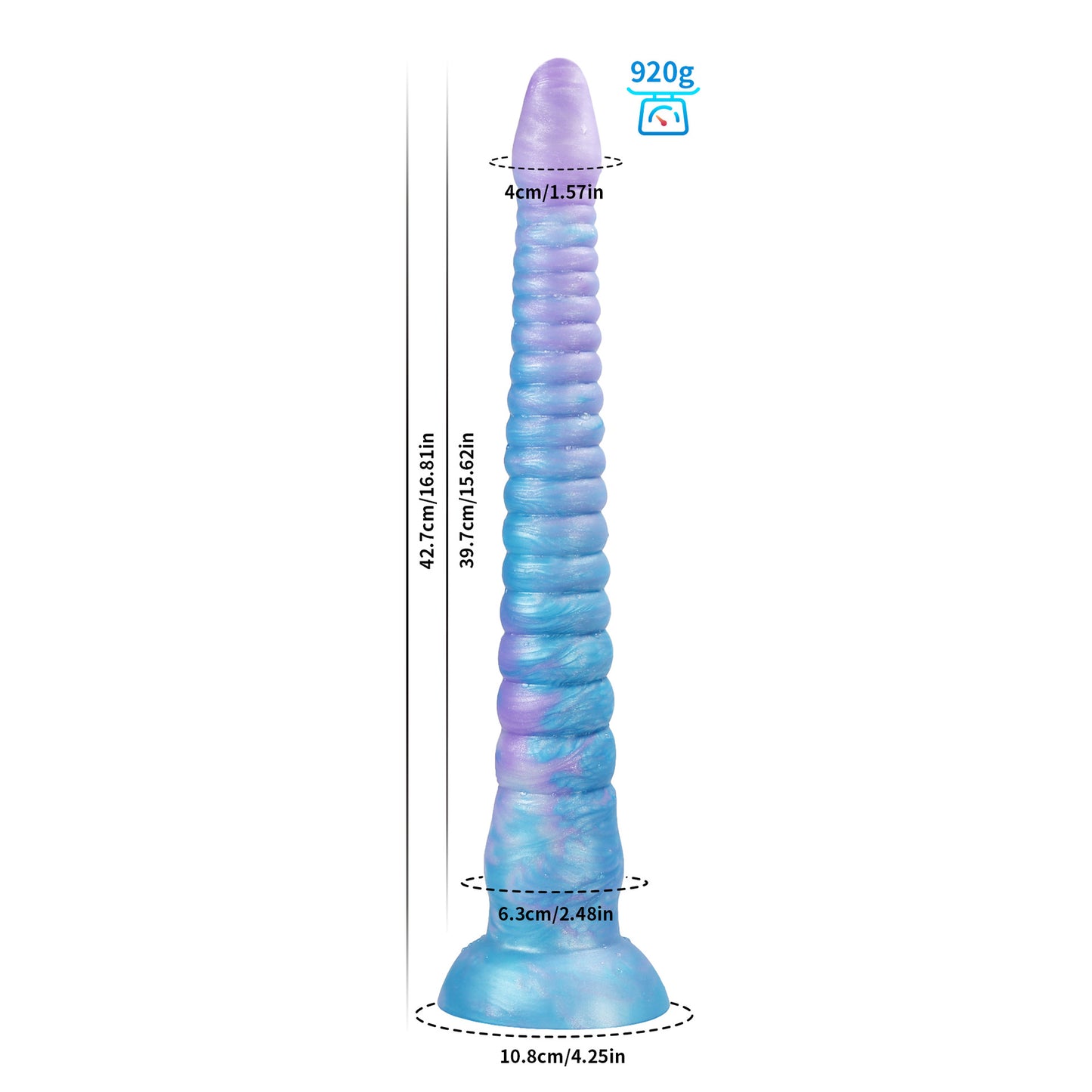 Monster Series Extra Long Tentacle Dildo in glowing style for realistic fantasy play.