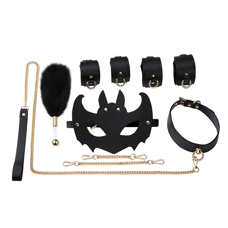 Comfortable PU Leather BDSM Restraint Set for Beginners