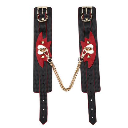 Comfortable PU Leather BDSM Restraint Set for Beginners