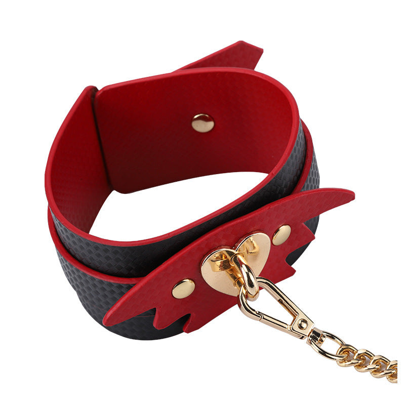 Comfortable PU Leather BDSM Restraint Set for Beginners