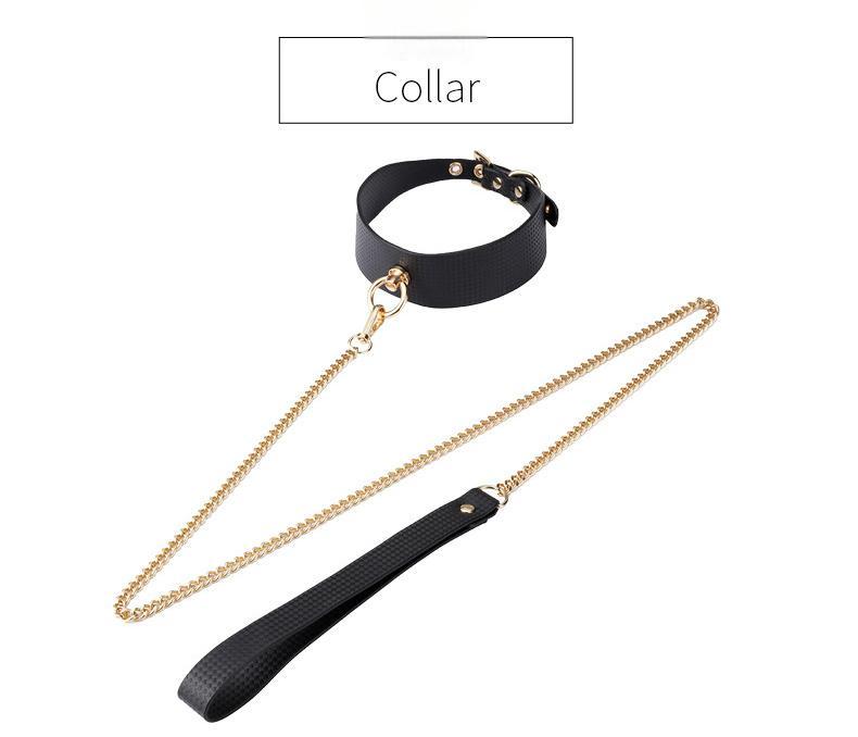 Comfortable PU Leather BDSM Restraint Set for Beginners