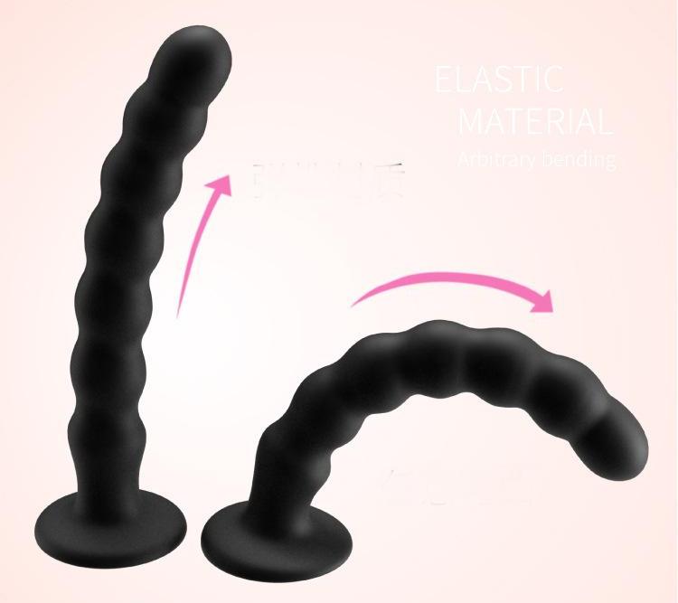 Beginner-friendly anal beads with strong suction base