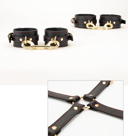 Sexy BDSM Outfit with High-Quality PU Leather and Adjustable Straps