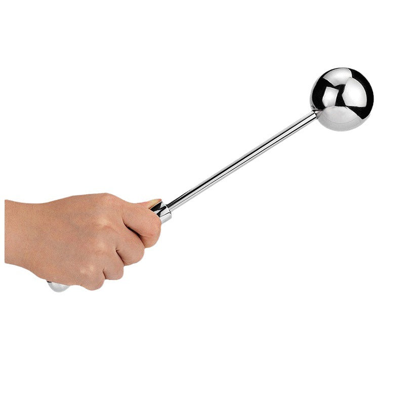 Smooth Metal Butt Plug with Golf Club Handle