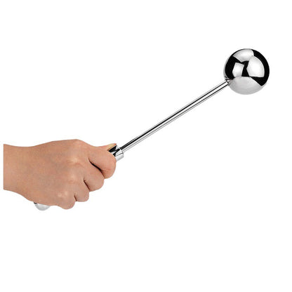 Smooth Metal Butt Plug with Golf Club Handle