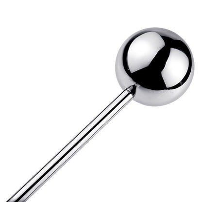 Smooth Metal Butt Plug with Golf Club Handle