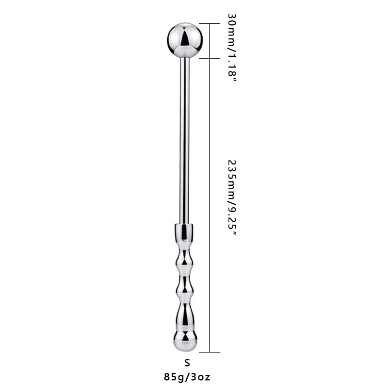 Smooth Metal Butt Plug with Golf Club Handle