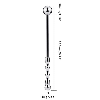 Smooth Metal Butt Plug with Golf Club Handle