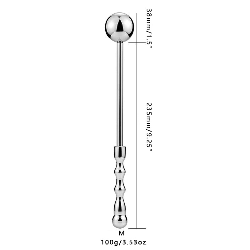 Smooth Metal Butt Plug with Golf Club Handle