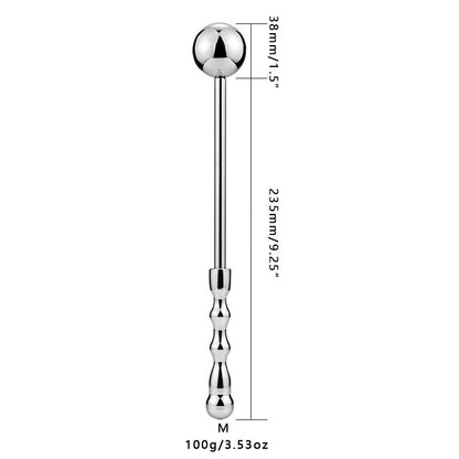 Smooth Metal Butt Plug with Golf Club Handle