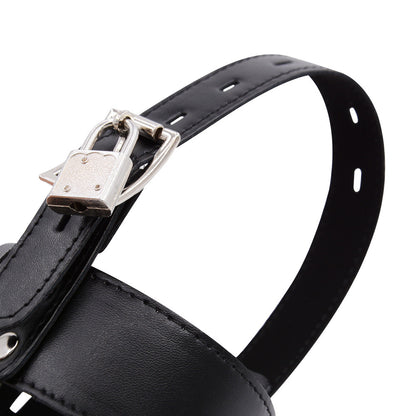 Leather BDSM High Heels Bondage Ankle Cuffs