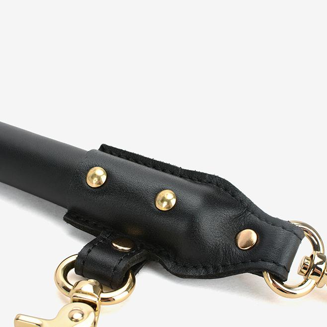 Premium Leather BDSM One-Piece Gear with Hand and Ankle Cuffs
