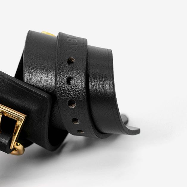 Premium Leather BDSM One-Piece Gear with Hand and Ankle Cuffs