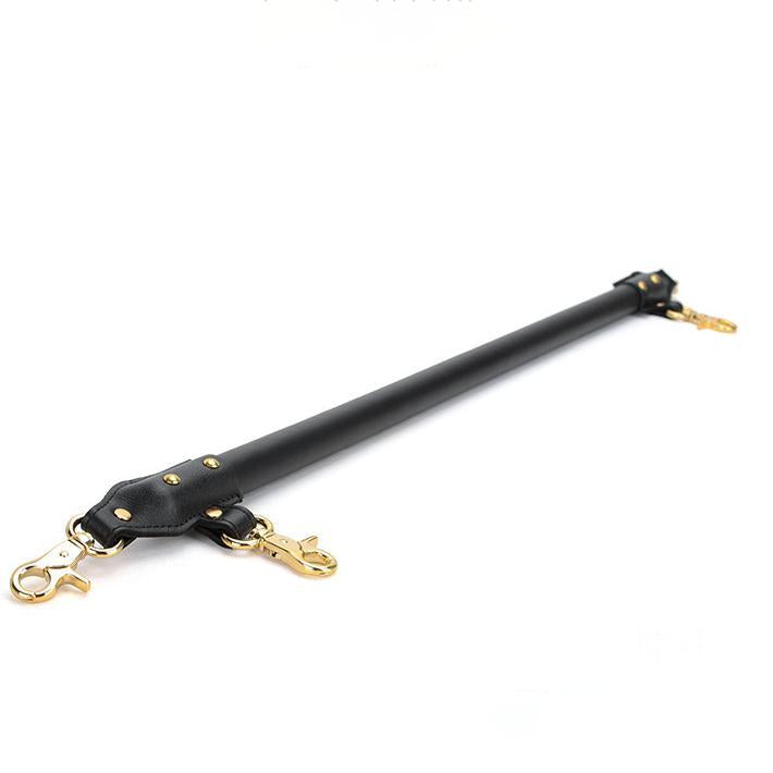 Premium Leather BDSM One-Piece Gear with Hand and Ankle Cuffs