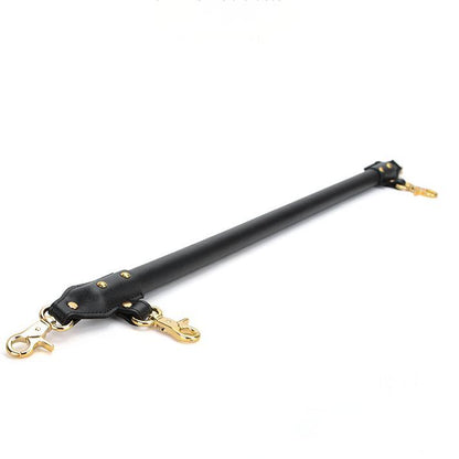 Premium Leather BDSM One-Piece Gear with Hand and Ankle Cuffs