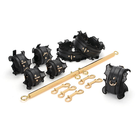 Elegant BDSM Restraint Gear with Adjustable Connectors