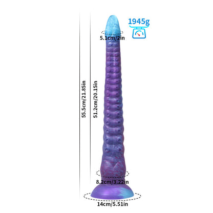 Monster Series Extra Long Tentacle Dildo in glowing style for realistic fantasy play.