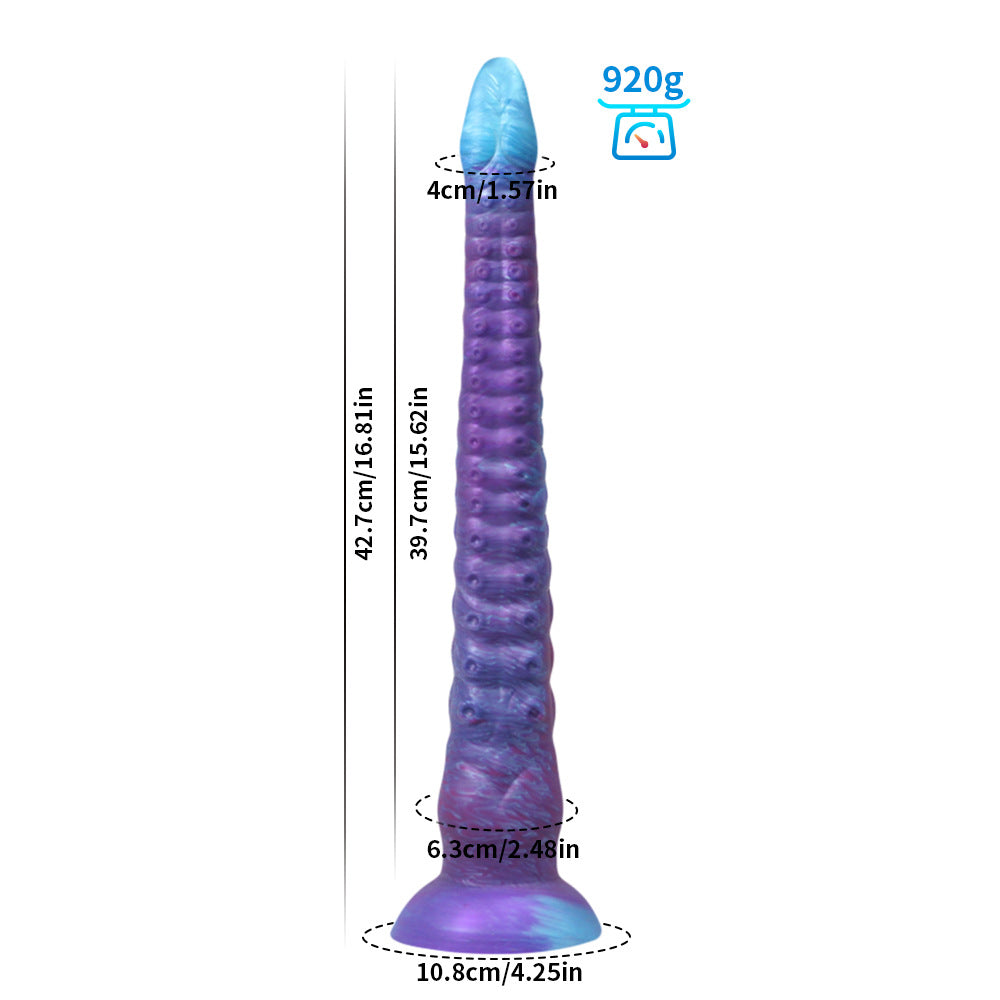 Monster Series Extra Long Tentacle Dildo in glowing style for realistic fantasy play.