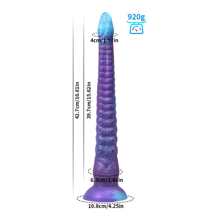 Monster Series Extra Long Tentacle Dildo in glowing style for realistic fantasy play.