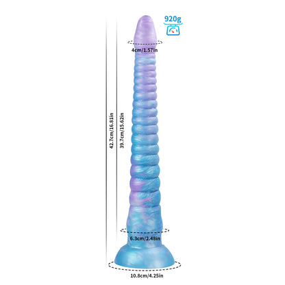 Monster Series Extra Long Tentacle Dildo in glowing style for realistic fantasy play.