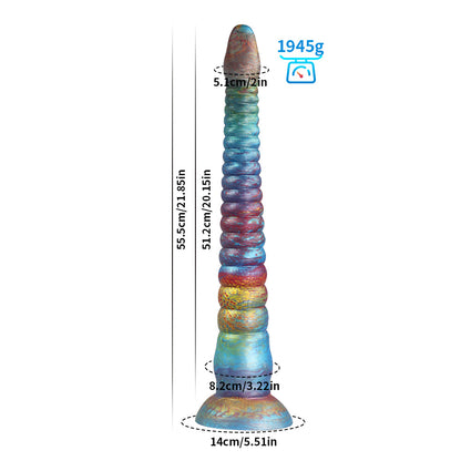 Monster Series Extra Long Tentacle Dildo in glowing style for realistic fantasy play.