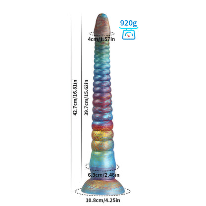 Monster Series Extra Long Tentacle Dildo in glowing style for realistic fantasy play.