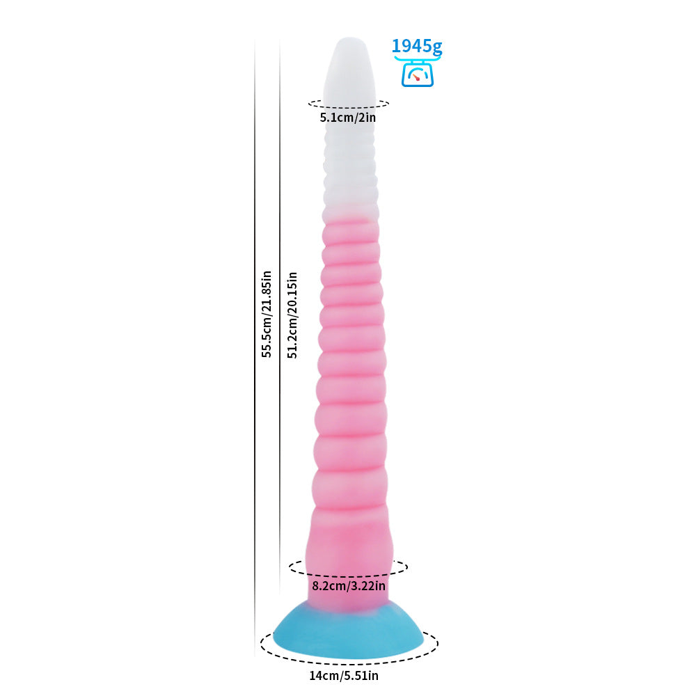 Monster Series Extra Long Tentacle Dildo in glowing style for realistic fantasy play.