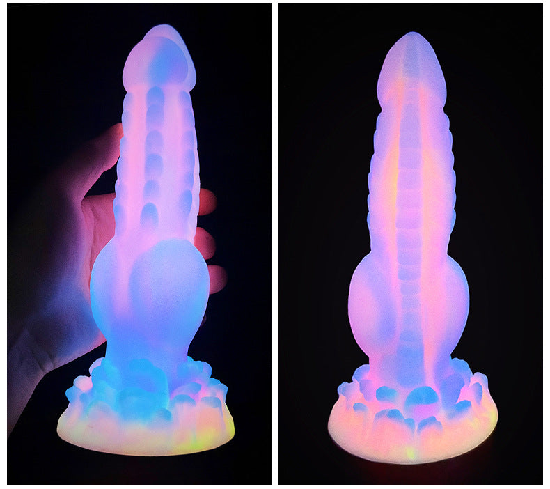 Monster Series Glow-in-the-Dark Colorful Dildo - Ideal Adult Toy for BDSM and Pleasure
