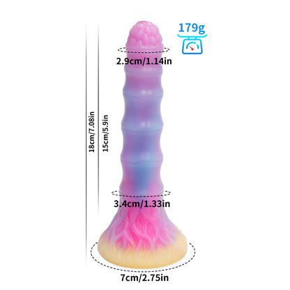 Monster Series Glow-in-the-Dark Colorful Dildo - Ideal Adult Toy for BDSM and Pleasure