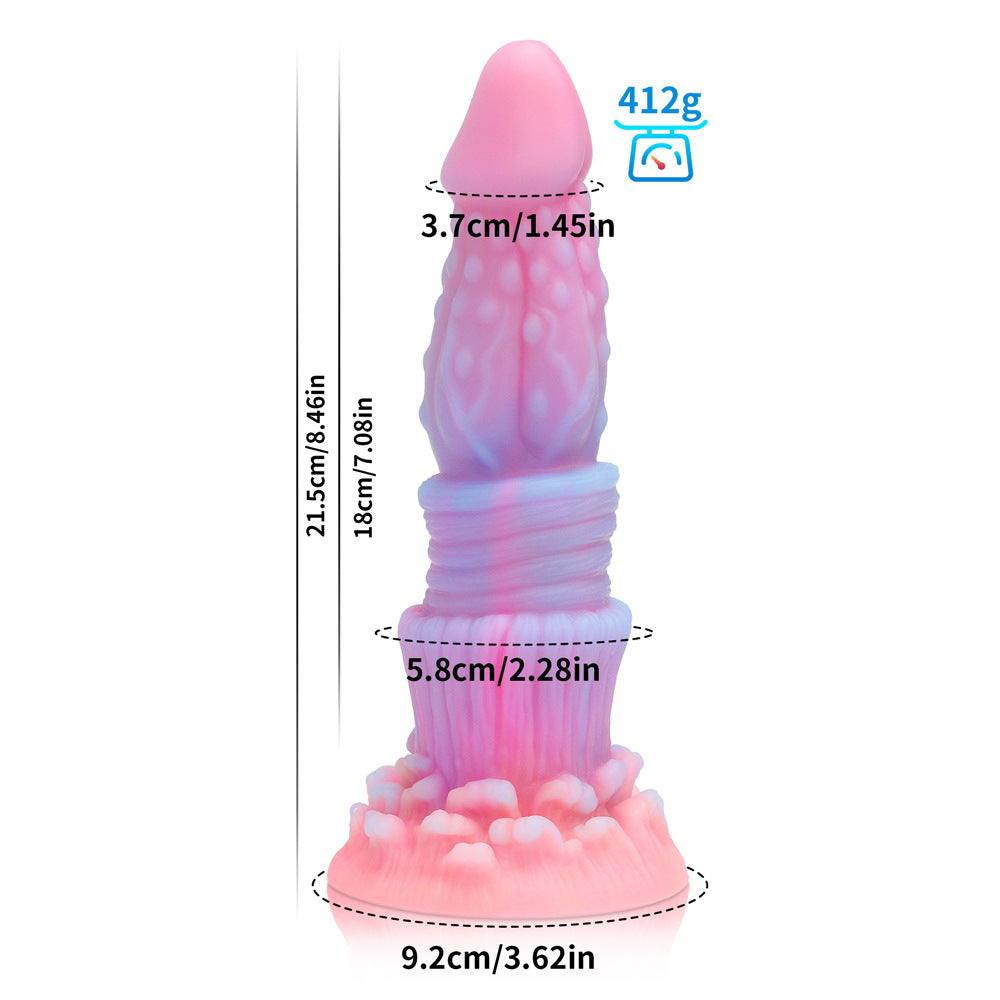 Monster Series Glow-in-the-Dark Colorful Dildo - Ideal Adult Toy for BDSM and Pleasure