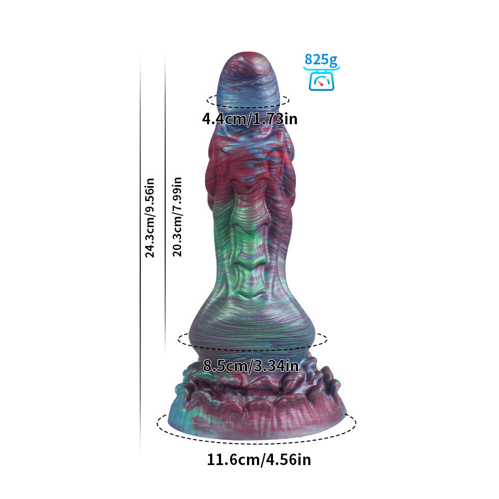 Monster Series Soft Mixed Color Dildo - Realistic Adult Toy for BDSM and Sexual Exploration