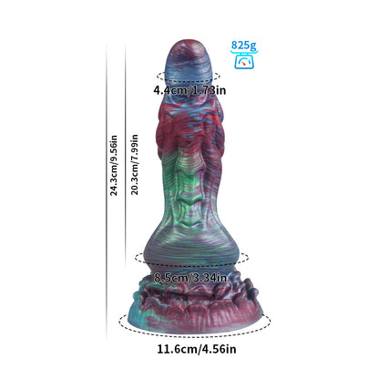 Monster Series Soft Mixed Color Dildo - Realistic Adult Toy for BDSM and Sexual Exploration