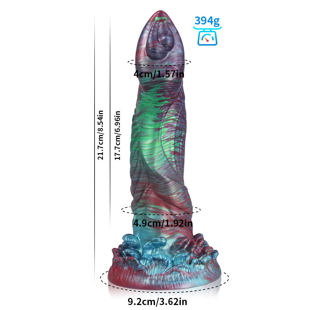 Monster Series Soft Mixed Color Dildo - Realistic Adult Toy for BDSM and Sexual Exploration