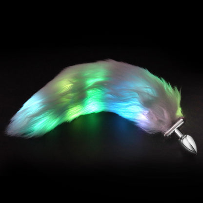 Night Elf Glowing Long Tail Metal Butt Plug – Fantasy Roleplay Toy