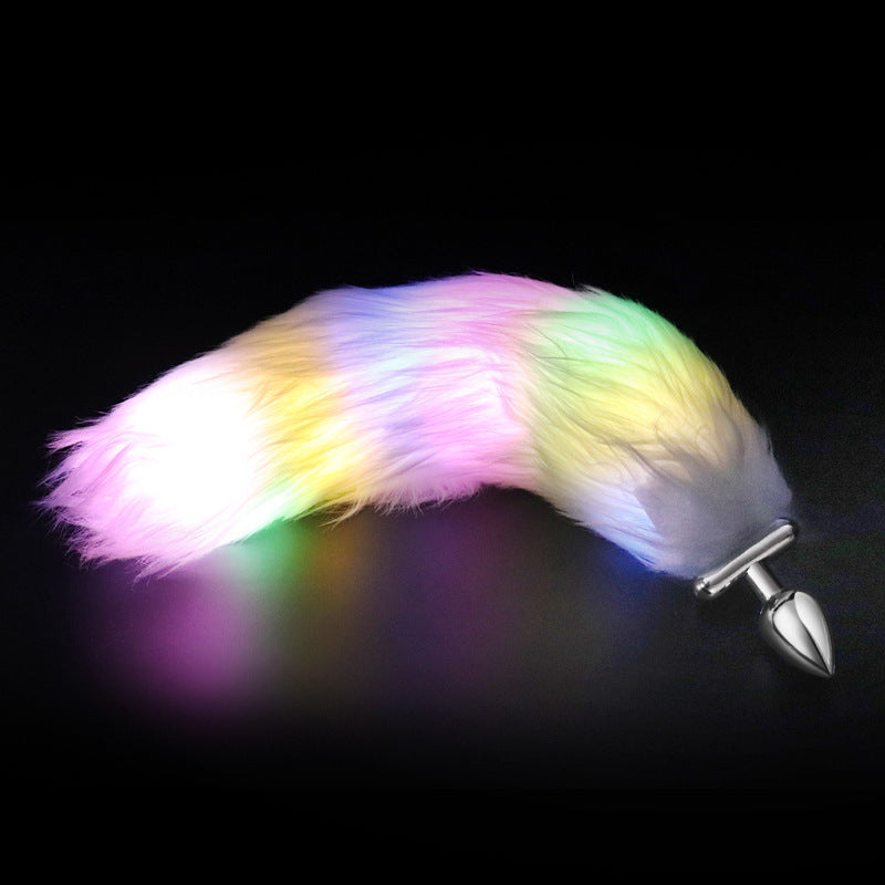 Night Elf Glowing Long Tail Metal Butt Plug – Fantasy Roleplay Toy