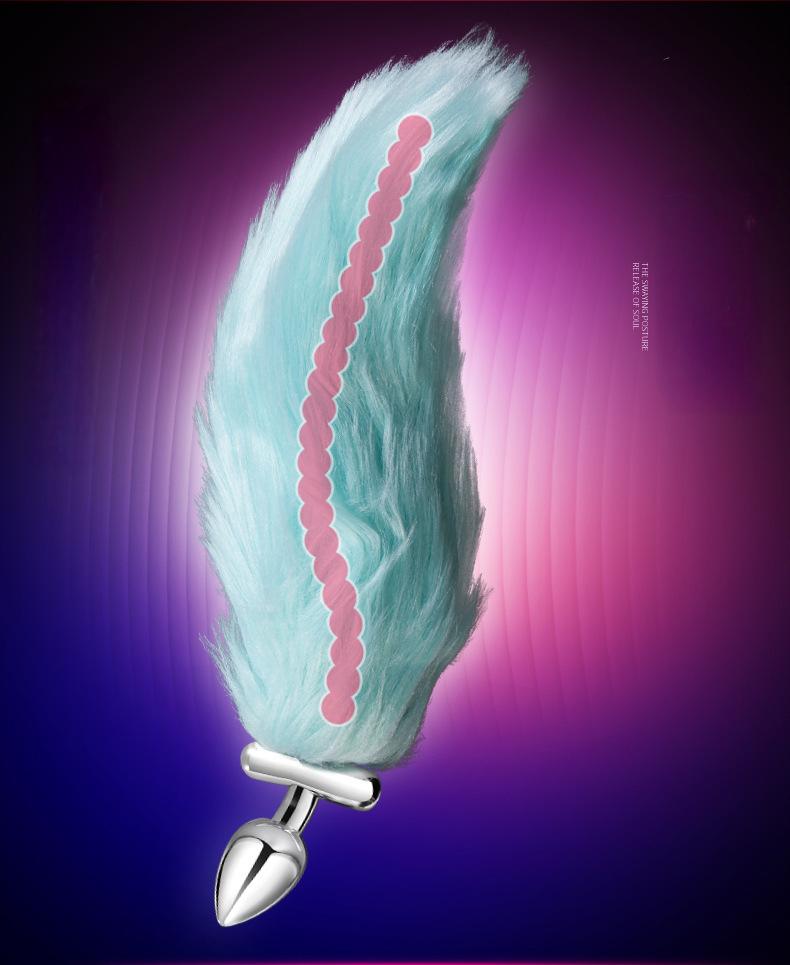 Night Elf Glowing Long Tail Metal Butt Plug – Fantasy Roleplay Toy
