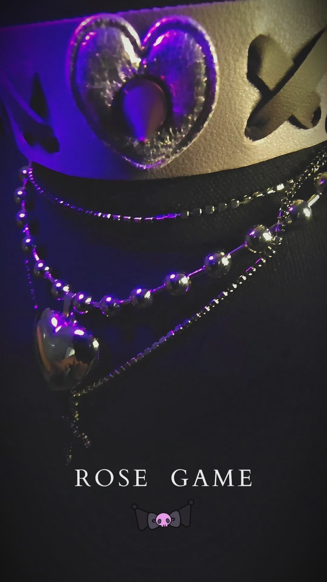 Cute & Sweet Gothic PU Leather Collar video