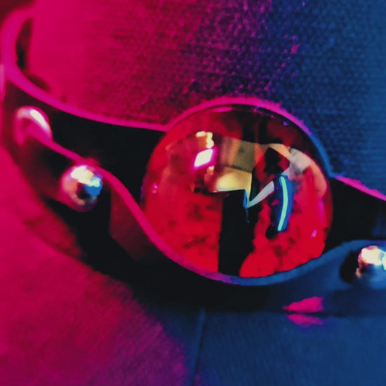Devil’s Eye Studded Leather Collar Video