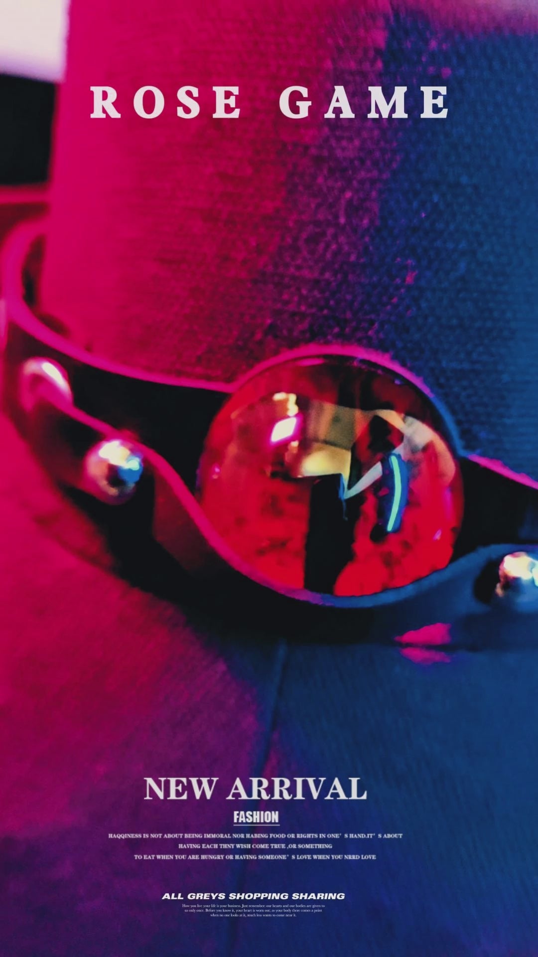 Devil’s Eye Studded Leather Collar Video